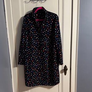The Limited Navy Dress with Multicolor Dots